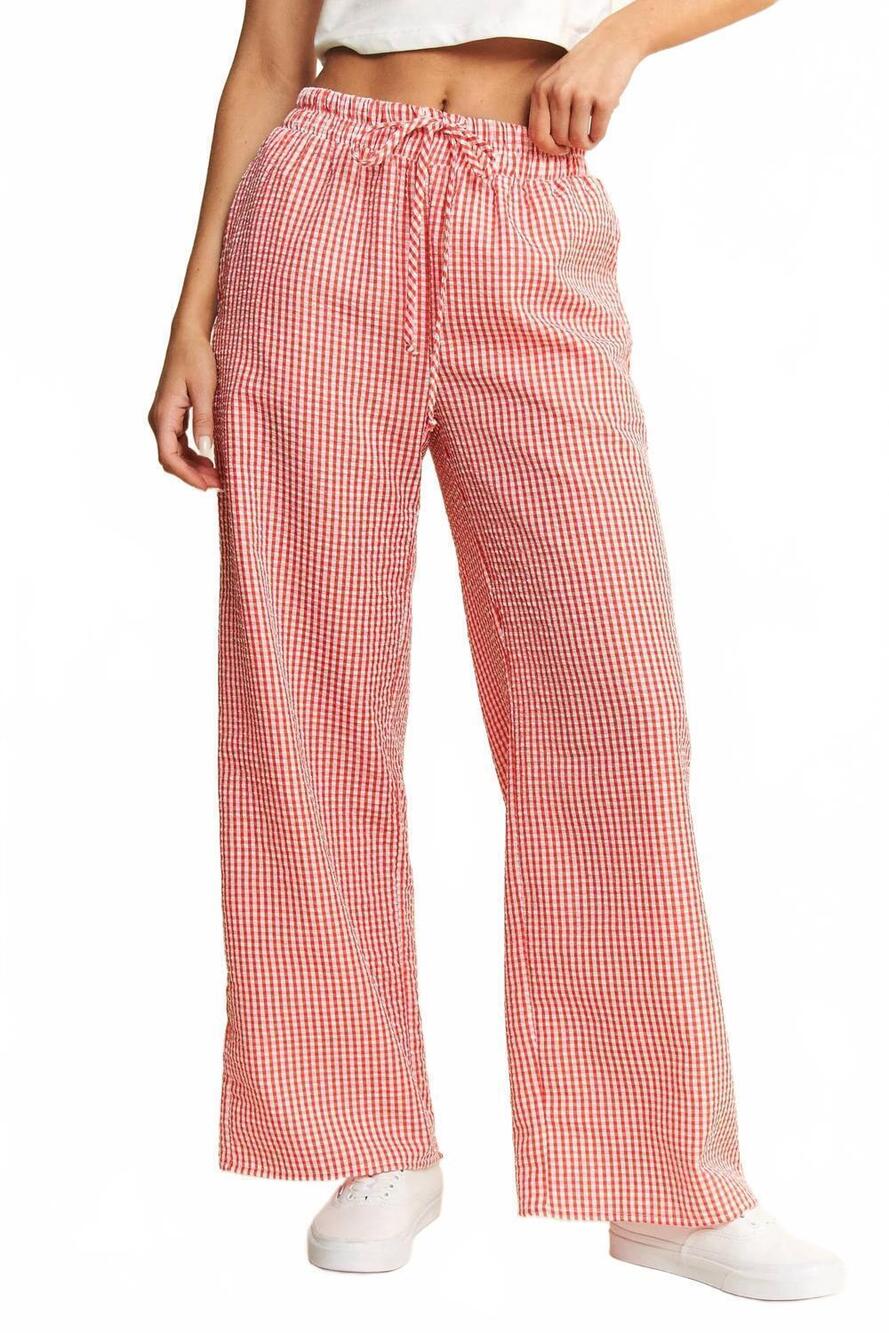 NEW JADE BY JANE gingham boxer pants in red